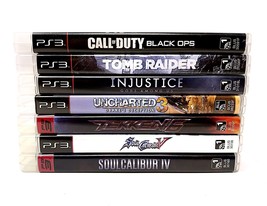 Lot of 7 PlayStation 3 PS3 Games Soul Calibur Call Of Duty Tekken Tomb Raider - £36.65 GBP