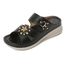 Summer Slides Women&#39;s Flat Wedge Orthopedic Sandals Slipper Female Shoes Ladies  - £57.17 GBP