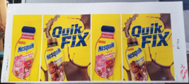 Nesquik Chocolate Quik Fix Preproduction Advertising Art Work Strawberry... - $18.95