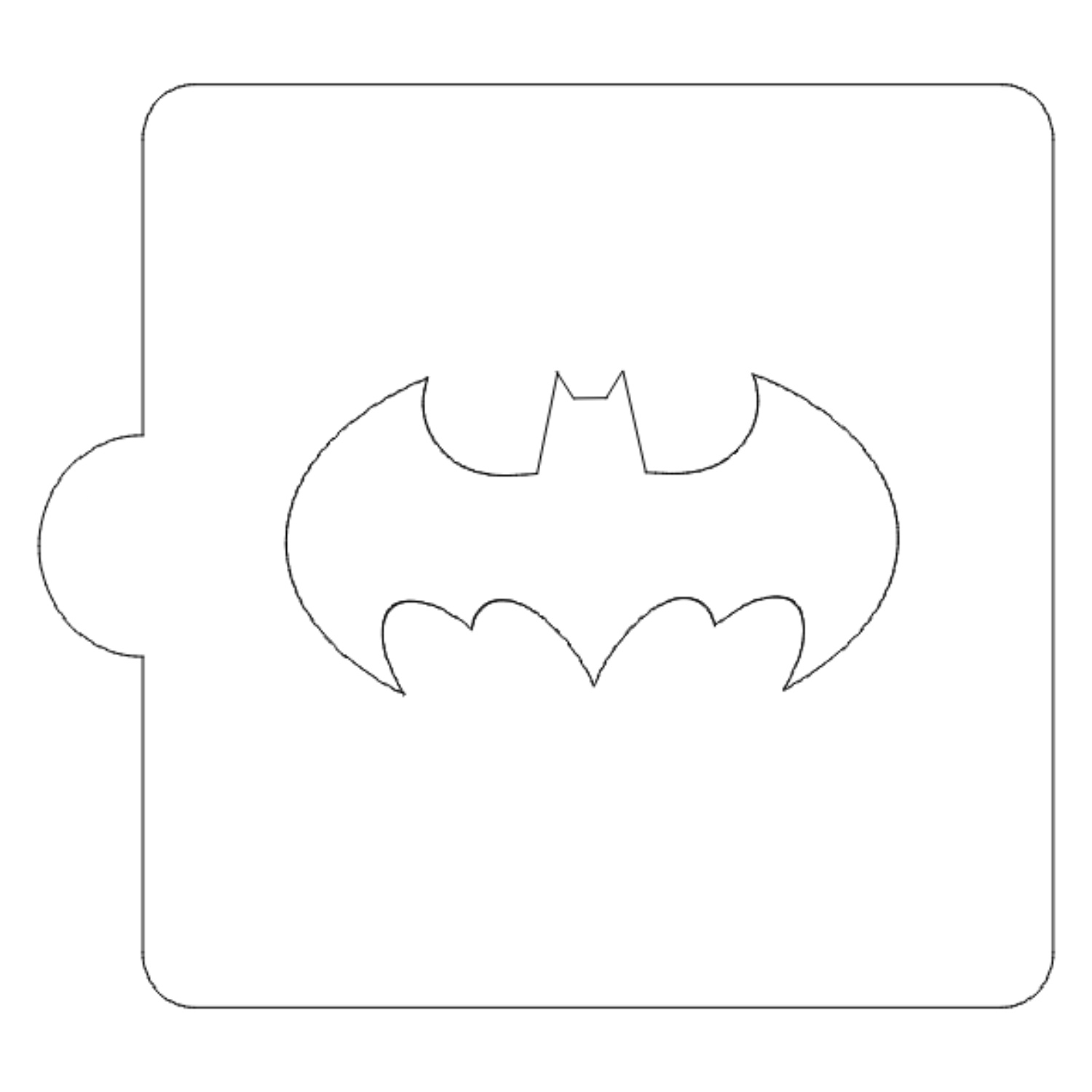 Batman Bat Shape Outline Stencil for Cookies or Cakes USA Made LS466 - $3.99