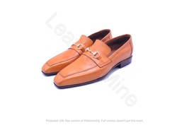 Men&#39;s Handmade Dress Loafers Made With Genuine Leather Custom Made Forma... - $136.79