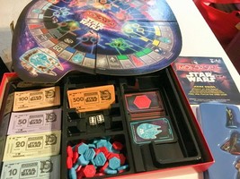 Parker Bros Hasbro Disney Star Wars Monopoly Game Complete   SKU 035-36 - £12.06 GBP