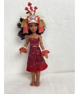 MOANA Classic 9” Doll  Disney in Red Outfit And Hand Accessories - £10.19 GBP