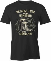 Replace Fear With Curiosity T Shirt Tee Short-Sleeved Cotton Clothing S1BSA189 - £14.34 GBP+