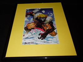 Sabretooth X Men Marvel Masterpiece ORIGINAL 1994 Framed 11x14 Poster Di... - $34.64