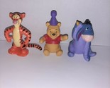 Vintage lot of 3 Disney Winnie the Pooh, Tigger, Eyeore 3&quot; figurines - $13.20