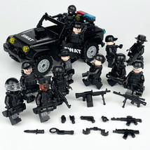 SWAT Team Special Forces 12 Minifigures + Jeep - E1 - $66.99