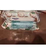Equate hypoallergenic with coconut Flushable Wipes, 2 Easy Pop-ups Packs... - $19.25