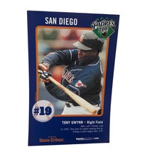 VTG Tony Gwynn Signon San Diego Padres Rally Sign 17&quot; x 11&quot; 100% Tony Fan - £63.81 GBP