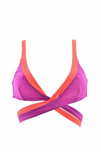 Agent Provocateur Womens Bikini Top Wrapped Elegant Purple Size S - £95.49 GBP