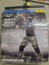 Navy Seal 8-Piece Costume Boy&#39;s Size L 10-12 Camo + Accessories Palamon ... - £18.07 GBP