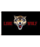 LONE WOLF Outdoor Living sport Flag 90x150cm 3x5ft Decor Best Banner - €10,94 EUR