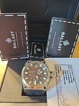 Ballast Valiant GMT 47mm PVD Steel Men Quartz Watch BL-3108 in box and u... - $228.82