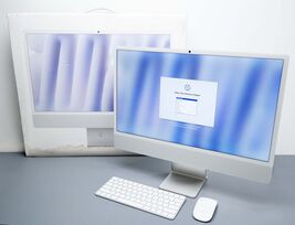 Apple iMac 24" All-in-One M4 chip 8 Core 16GB RAM 256GB SSD Silver MWUC3... - $889.99