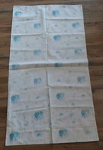 Springmaid King Size Pillowcase 2pc Set Blue Purple Flowers Vintage 20.5x39 - $468.53 MXN