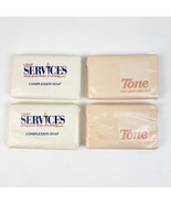 FOUR Vintage Tone The Skin Care Complexion Bar Soap Travel Hotel Motel Size - $24.99