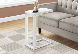 C-shaped Accent Table: End, Side, Snack - Modern Living Room, Bedroom - $62.99