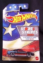 Hot Wheels Stars &amp; Stripes 71 Plymouth Hemi &#39;Cuda diecast 2/10 NEW - $4.95
