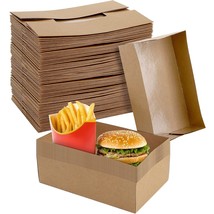 The Deayou 50-Pack Kraft Paper Food Trays, 4 Corner Pop Up Food Containers, - £26.85 GBP