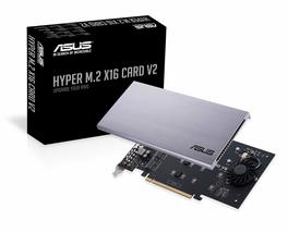 ASUS Hyper M.2 X16 PCIe 3.0 X4 Expansion Card V2 Supports 4 NVMe M.2 (22... - $70.26