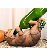 Wet Your Whiskers Drinking Brown Striped Kitten Cat Wine Bottle Holder F... - €25,37 EUR