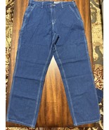 Carhartt Utility Jeans Original Fit Work Dungaree Denim 34x32 Work Pants... - $53.25 CAD