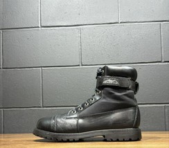 Mountain Gear Black Leather Tactical Combat Boots Men’s Sz 12 - £40.03 GBP
