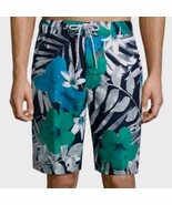 St. John&#39;s Bay Men&#39;s Swim Trunks Shorts Navy Fern Floral Size Small New - $38.44 CAD