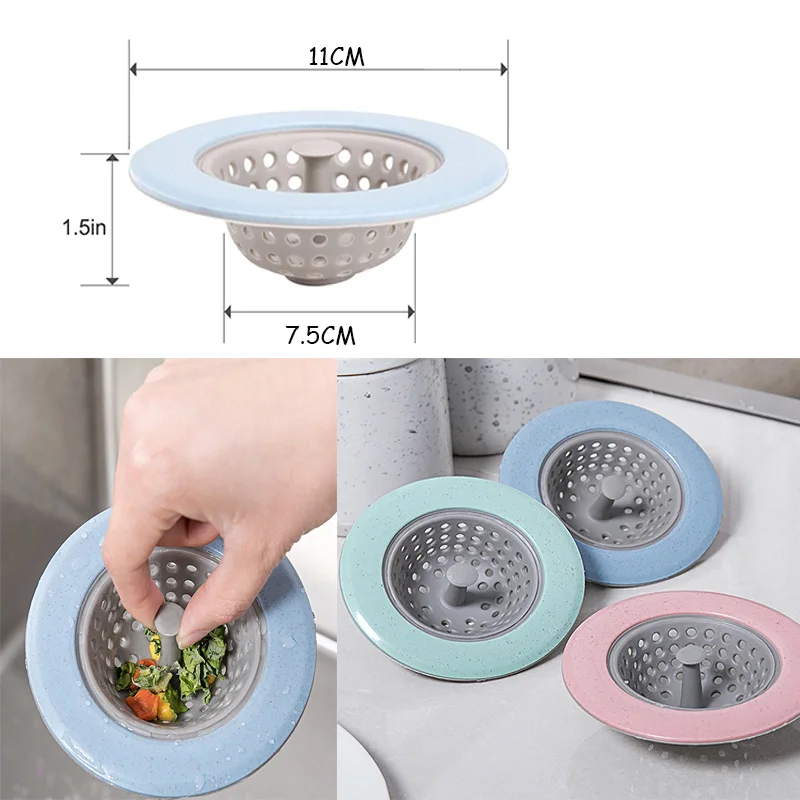 House Home 1PC Silicone Bathroom Sink Drains Bathtub Strainers Sewer Hair Filter - £19.75 GBP