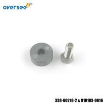 Round Zinc Anode 338-60218-2 &amp;910103-0616 Bolt For TOHATSU 2T M2.5 3.5A ... - $12.80