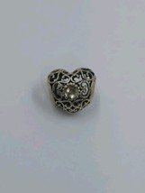 Pre-Owned Pandora Signature Birthstone Heart Charm, April - $19.98