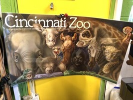 Cincinnati Zoo Full-Size Laminato Poster “Nuovo Ones ” Lou Specker Vintage 1983 - £223.00 GBP