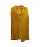 Isaac Mizrahi Live! Shawl Collar Long Vest Stitch Detail (Honey, 3X) A38... - $18.81