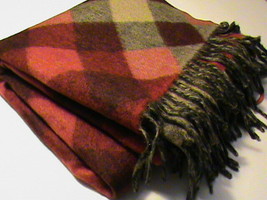 Cashmere scarf shawl wrap pashmina waterweave plaid multi-color Talbots NWT - £121.88 GBP