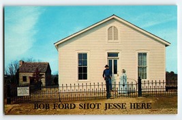 Bob Ford Shot Jesse James Territory Postcard Western Town Sullivan Missouri Home - £5.77 GBP