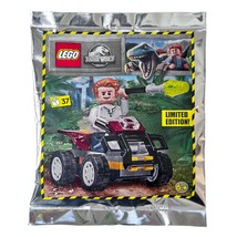 Lego Jurassic World Owen jw048 With Quad  122223 Foil Pack NEW SEALED Li... - $13.71