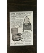 Vintage 1904 Bishop Furniture Company Grand Rapids, Michigan Original Ad... - £5.24 GBP