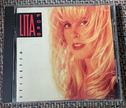 Lita Ford &quot;Stiletto&quot; CD (1990) BMG 2090-2-R cut-out hard rock - £5.79 GBP