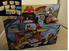 9 Disney Junior Mickey & the Roadster Racers Collection + Garage Playset - $279.32