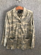Lucky Brand Jacket Womens Size M Camouflage Long Sleeve Full Zip/ Full Button - £15.12 GBP