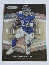 2021 Saquon Barkley Panini Prizm Nfl Football B-11 Brilliance Card Ny Giants - $4.99