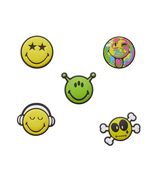 Crocs Smiley Jibbitz Pack Smiley 5-Pack One Size - $14.84