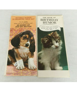 Vintage humorous cute animals Birthday and get well greeting card books  - $24.70