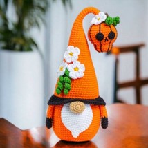 Halloween crochet orange pumpkin skull gnomes, Halloween amigurumi crochet and s - £34.81 GBP