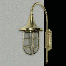 Sconce Light Brass Antique Nautical Vintage Bulkhead Marine Style Wall Decor - £102.02 GBP