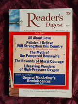 Readers Digest July 1964 Stephen Mather Yogi Berra Charles Lindbergh Irwin Ross - £6.34 GBP