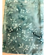 Deep Turquoise Fossil and Fern Print Hoffman Batiq Cotton Fat Quarter - £8.25 GBP