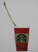 Starbucks Gift Card 2014 Limited Edition Red Die Cut Cup Christmas New - $7.99