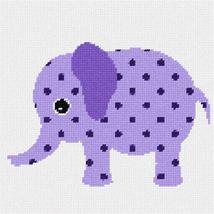Pepita Needlepoint kit: Purple Elephant, 9&quot; x 9&quot; - £39.11 GBP+