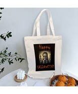 Halloween Tote Bag – Reusable Washable Cotton Trick or Treat Skeleton Bag - $12.97